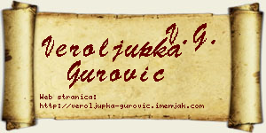 Veroljupka Gurović vizit kartica